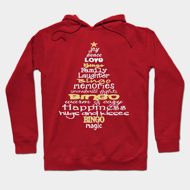 Bingo Christmas Tree Hoodie by QUYNH SOCIU